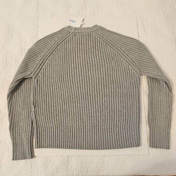 NWT YITAI Signature Rib Sweater-Grey - Picture 9 of 11